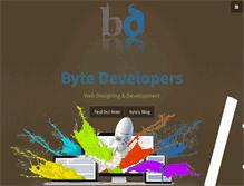 Tablet Screenshot of bytedevelopers.com